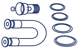 hoses fittings and gaskets icon
