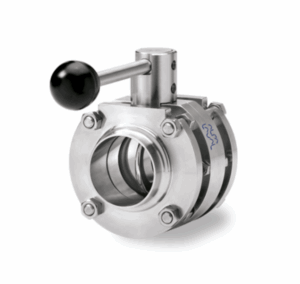Alfa Laval LKB-F sanitary butterfly valve with clamp connection for bioprocess systems