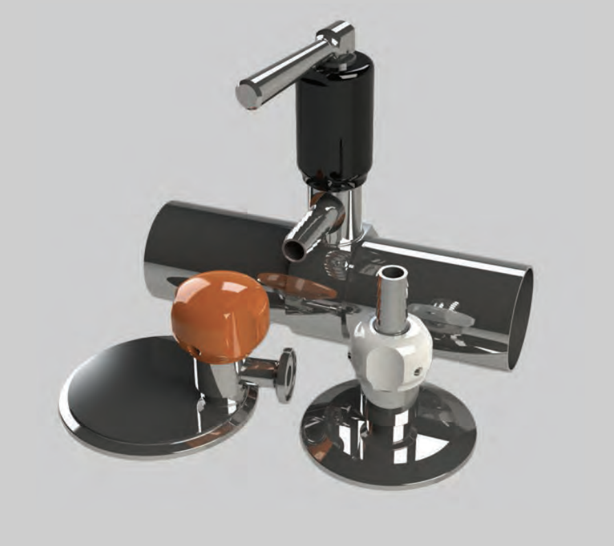 Fluidline sanitary sample valve for high-purity pharmaceutical systems