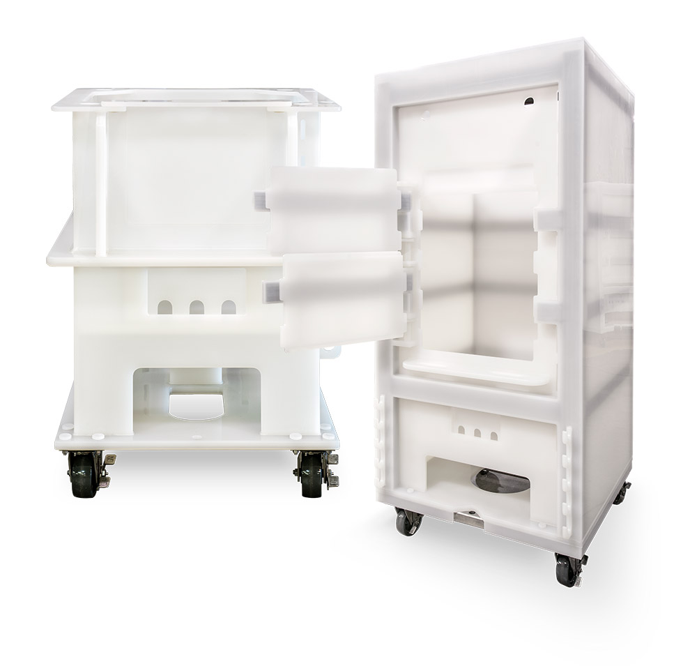 custom bag carts and totes for pharma and biopharma from Acuity Process Solutions