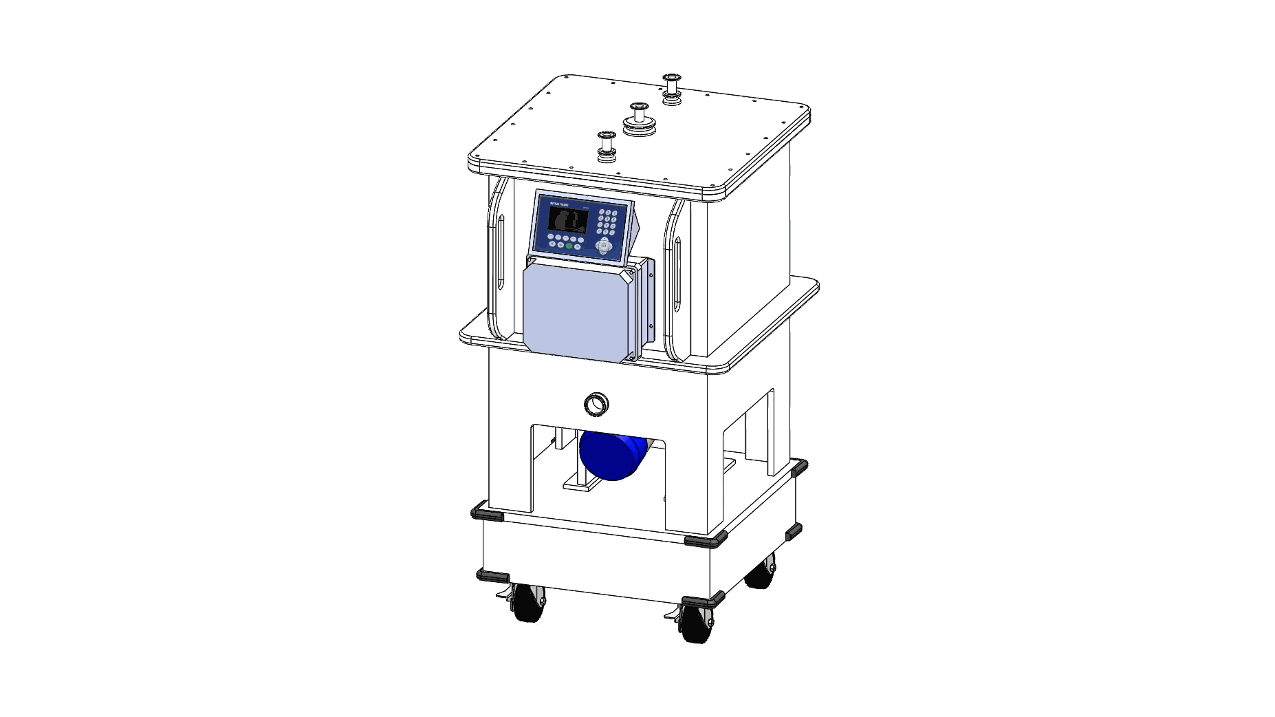 weighing cart illustration