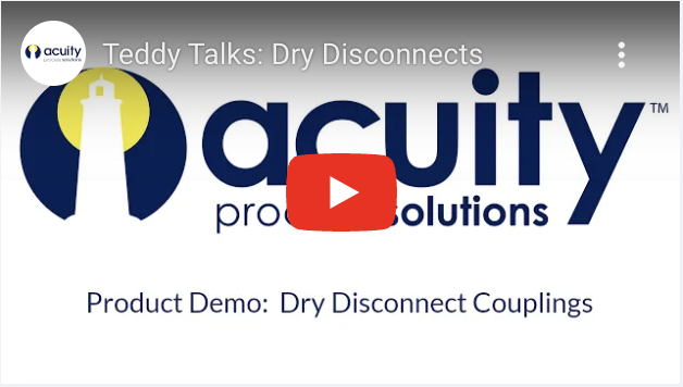 dry disconnect couplings (fittings) demo video