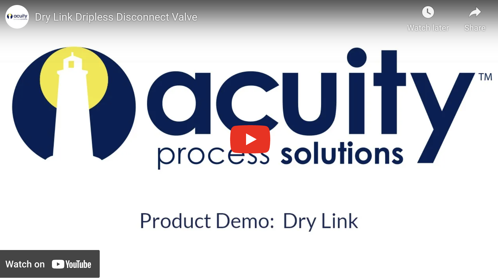 Dry Disconnect Valve Demo