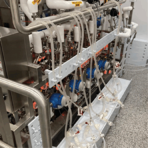 bio-process tubing being used in a bioprocess application