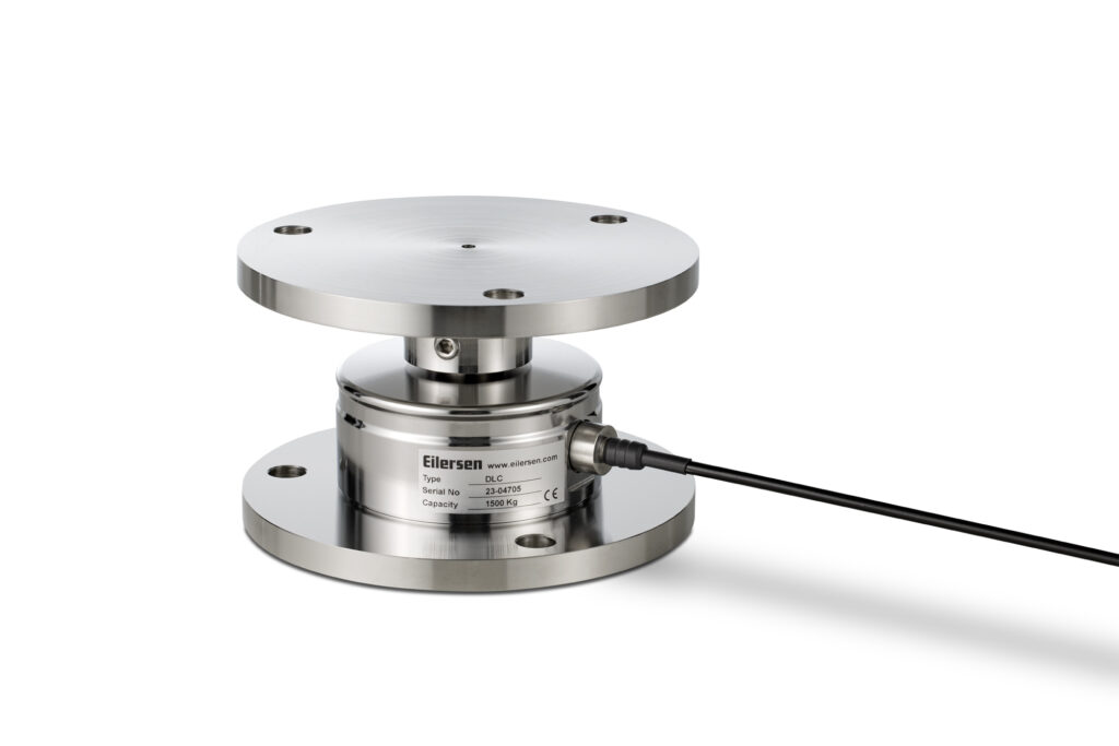 DLC compression load cell with baseplate and top plate