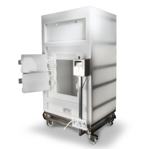 mobile bag weighing cart for bioprocessing