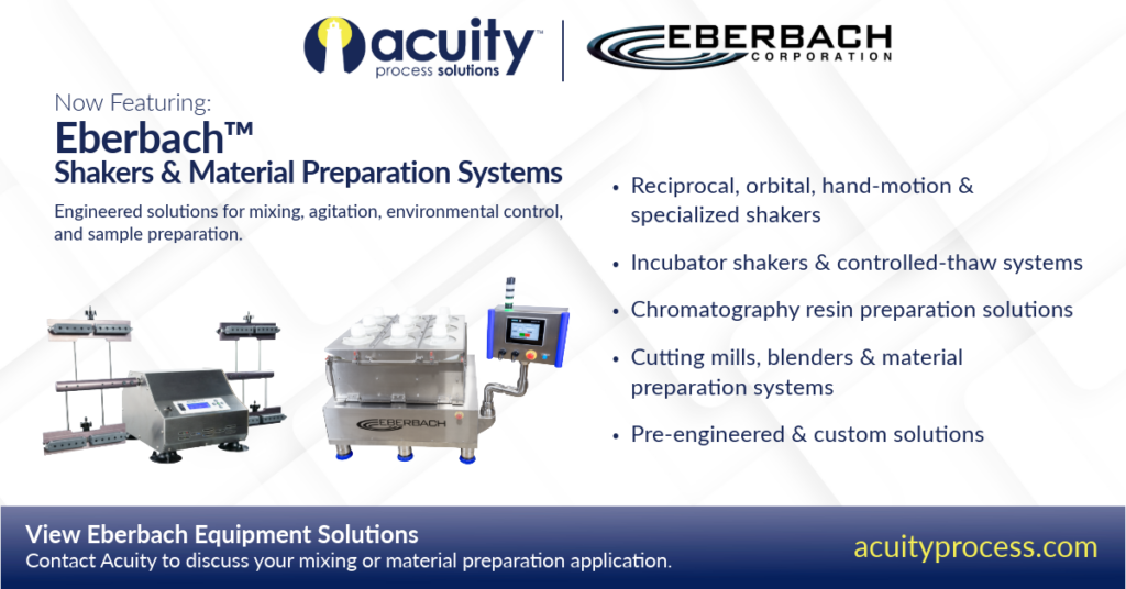Acuity Process Solutions and Eberbach Announce Strategic Partnership