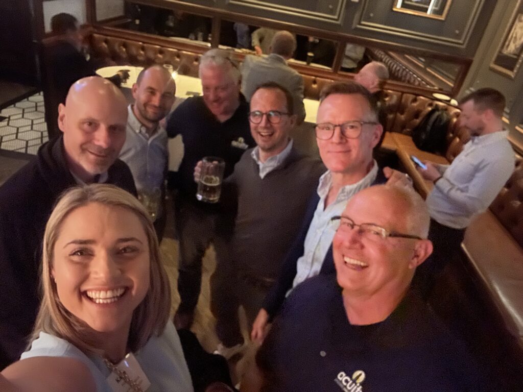 Acuity Process Solutions team members and industry partners gathering during INTERPHEX 2026 in New York City.