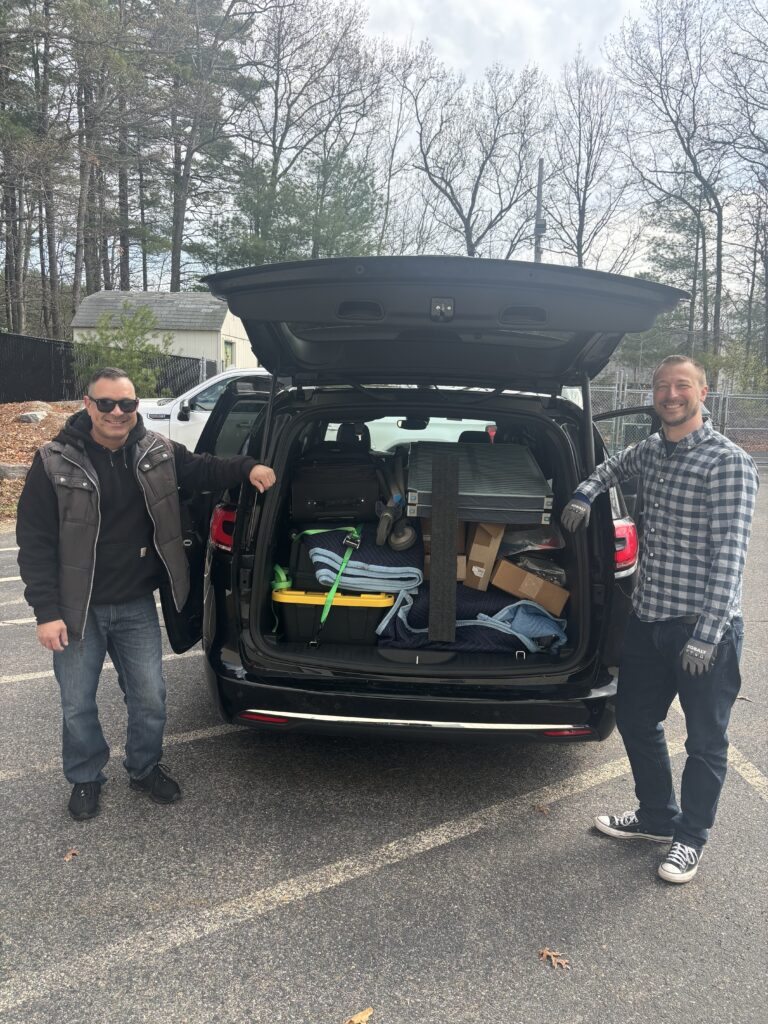Acuity Process Solutions team preparing equipment and materials for transport to INTERPHEX 2026.