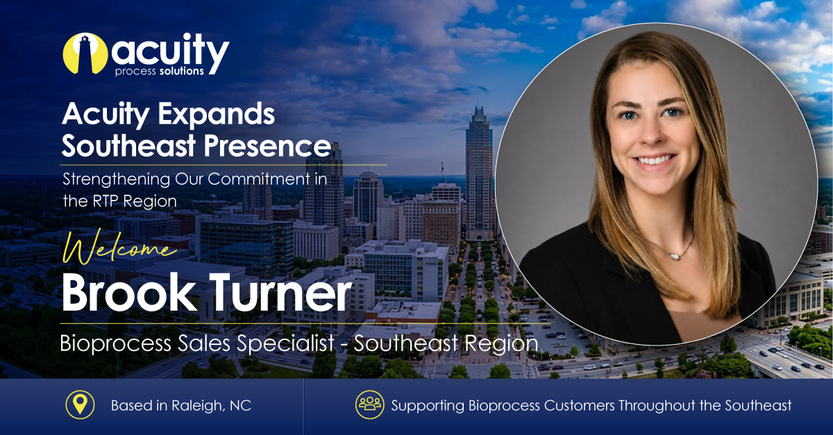 Acuity Welcomes Brook Turner as Bioprocess Sales Specialist